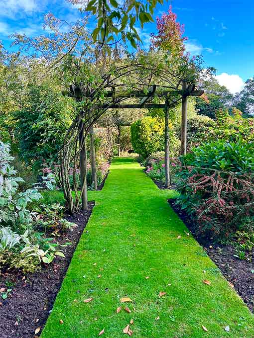 Grass Path through garden