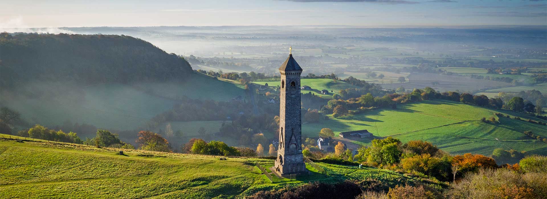 The Tyndale Monument With fields in background.
