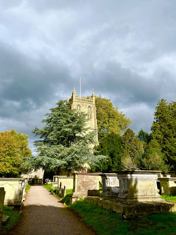 Wide shot of St Mary the Virgin's Church