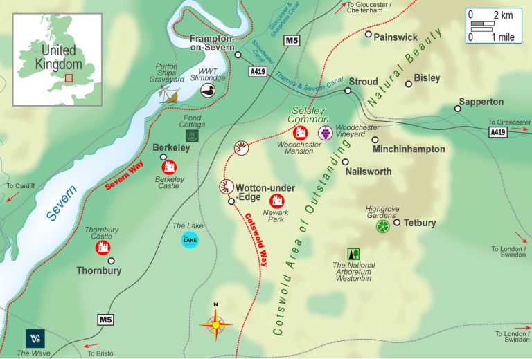 Map of the local area.