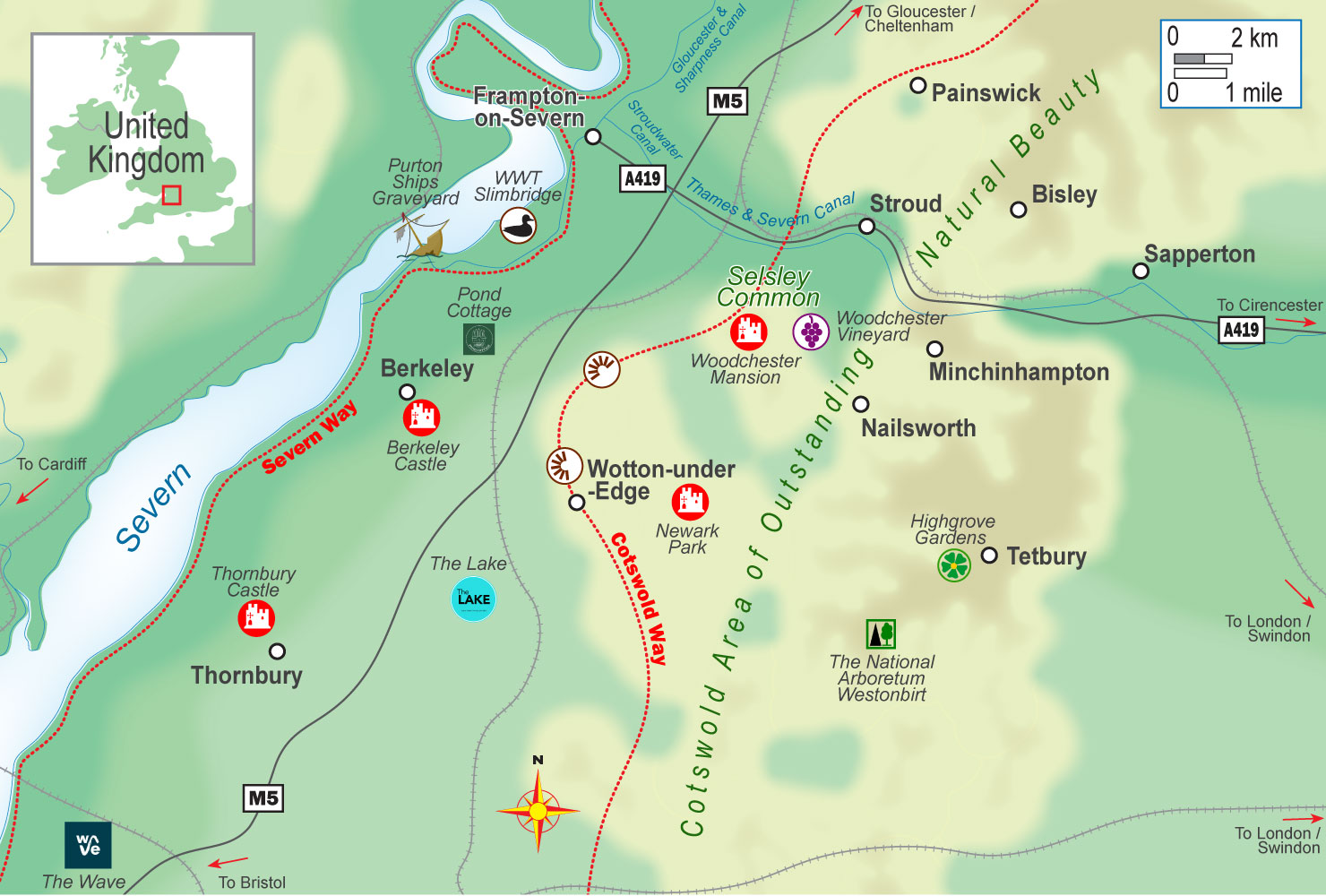 Map of the local area.